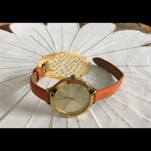 New Auth.Michael Kors Slim Orange Women Watch